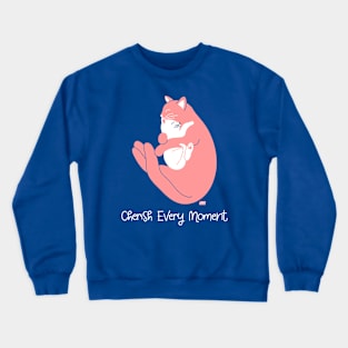 Cherish Every Moment | Cat Love (Blue) Crewneck Sweatshirt